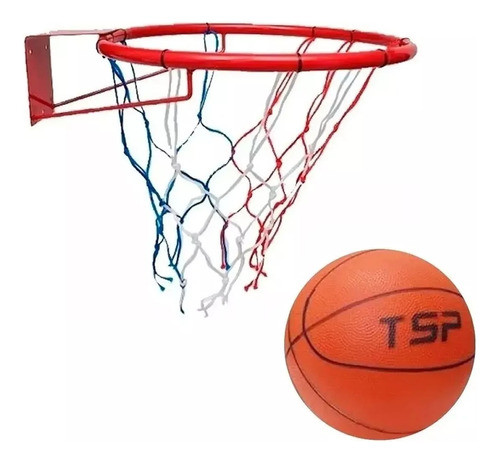 Aro De Basquet Con Red Numero 7 Infantil Basket + Pelota 0