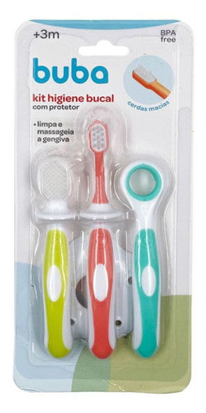 Kit Higiene Bucal Massageador Gengiva Escova De Dente Bebe 0