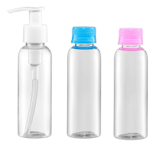 Kit 3 Porta Líquido Plástico Para Viagem 100ml Marco Boni 0