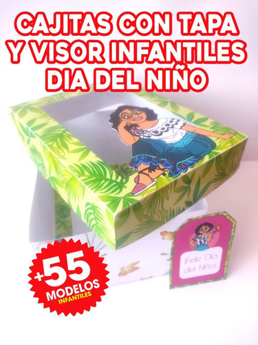 Kit Imprimible Cajitas Con Tapa Día Del Niño Infantiles 1