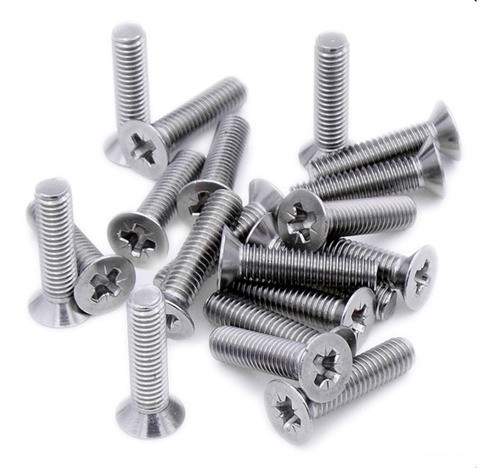 25 X Tornillo Metal M3x12mm Phillips Avellanado Itytarg 0