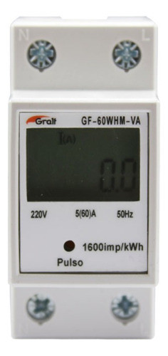 Medidor Monofasico De Consumo Riel-din Gralf Gf-g0whm-va 0
