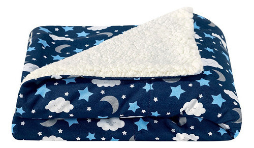 Mantinha Bebê Sherpa Menino Menina Infantil Macio Coberdrom 0