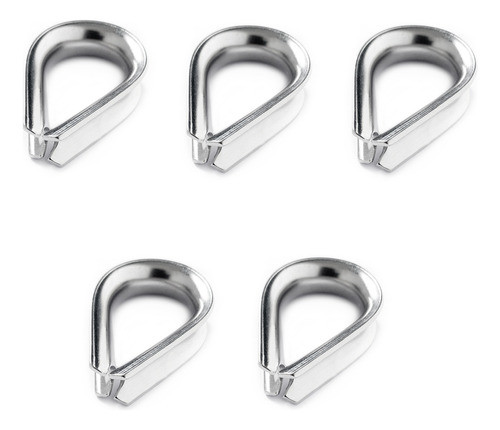 Kit 5 Sapatilha Para Cabo 10mm Aço Inox Fixação Amarração 0