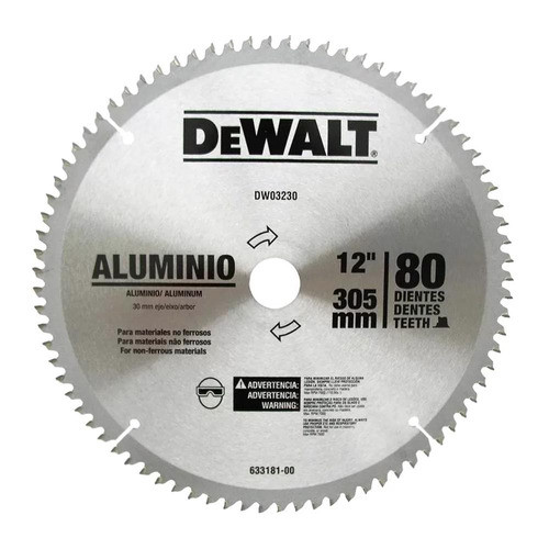 Serra Circular Dw03230 Dewalt Para Aluminio 80 Dentes 0