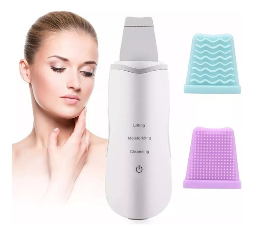 Limpiador Facial Ultrasónico Eléctrico Recargable Usb Rostro 0