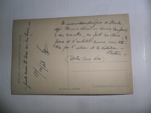 Antigua Tarjeta Postal G Ballerini 1948 Socrates 1
