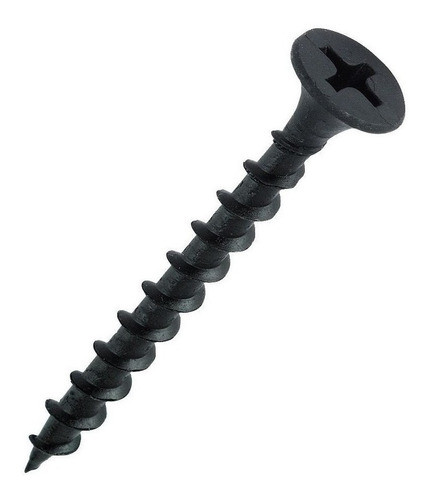 Tornillo Autoperforante Tel Madera 12x5 Negro X 20 Und 0