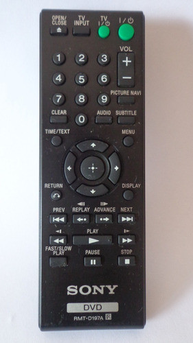 Controle Remoto Dvd Sony Rmt-d197a - Usado 0