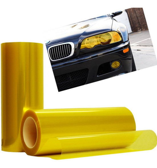Vinilo Adhesivo Amarillo Antiniebla Luces Faros Ópticas 0
