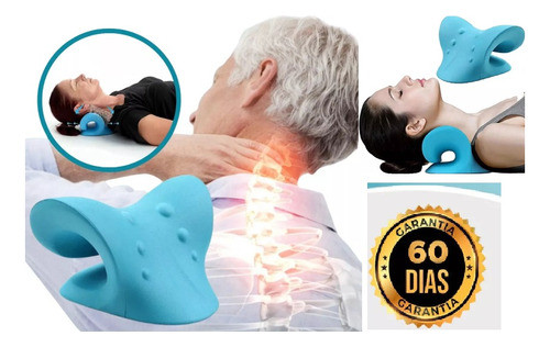 Alongador Pescoço Cervical Corretor De Postura Nuvem Azul 1