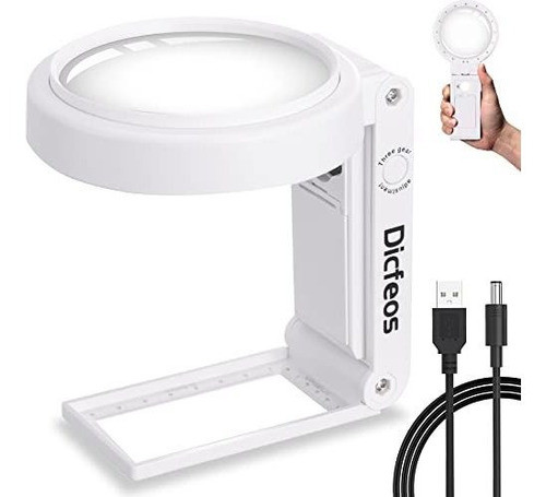 Lupa 30x + 40x Con 18 Leds Y Funcion Soporte Usb/pilas 0