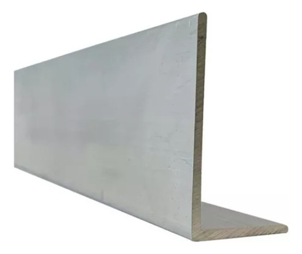 Perfil De Aluminio Angulo 50x15 Mm Natural X 6 Metros 0
