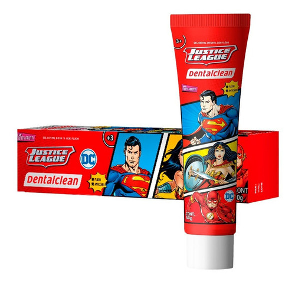 Pasta De Dente Gel Dental Infantil Liga Da Justiça - 4 Unid 1