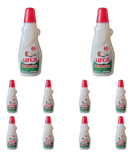 Sabão Lava Roupas Coco Líquido Urca Kit 10 Unidades De 500ml 0