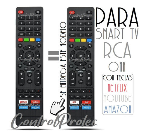 Control Remoto Ucc50g6sp-ui Para Onn Smart Led Tv Netf Yout 1