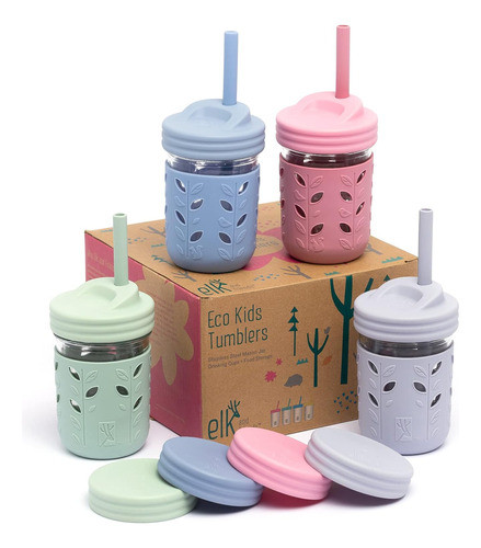 Tazas De Vidrio Originales De 227ml Con Mangos Para Niños 0