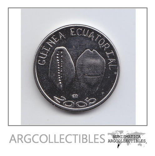 Guinea Ecuatorial Moneda 1.500 Cfa Niquel 2005 Cauris Unc 0