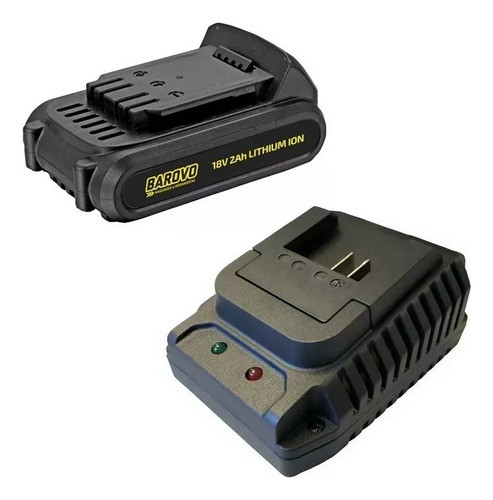 Cargador 60w + Bateria 2 Ah Barovo 18 V Bat2000 220v 0