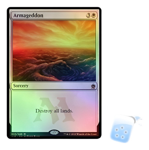 Tarjeta De La Menta De Hoja Armageddon Maestros 25 Mtg Magic 0