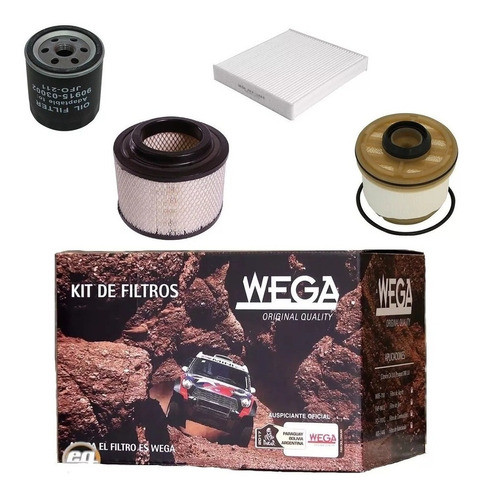 Kit De Filtros + 10w40 Elaion Toyota Hilux 2.5 3.0 Año 2010 1