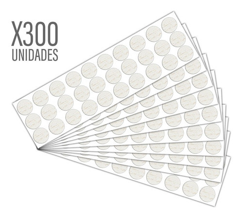 Tapa Tornillos Adhesivos Melaminico X 300unid Color Enigma 0