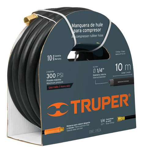 Manguera De Alta Presión Truper 10 Metros 1/4'' G P 0