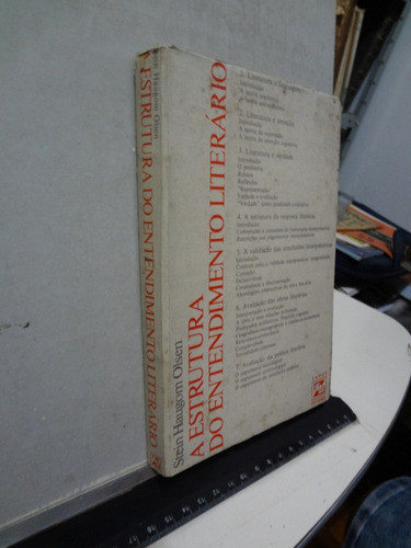 Livro Estrutura Do Entendimento Literário Stein Haugom Olsen 1