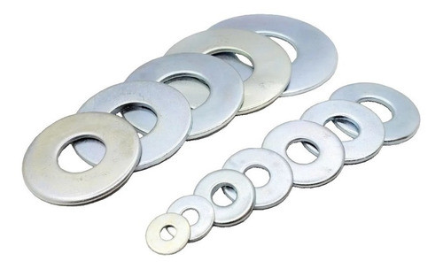 Arandela Plana 3/8 Zincada / Galvanizada X 100 0