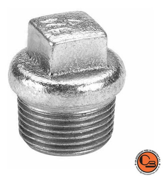 Tapón Macho Galvanizado 1/2 Pulgada 1