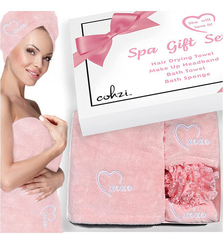~? Cohzi Spa Regalos Para Mujeres - Envoltura De Toalla De C 0