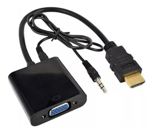 Adaptador Conversor Mini Hdmi A Vga + Audio Tablet Cámara 1