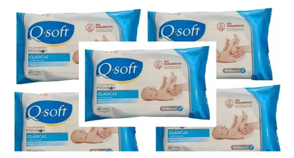 5 Paquetes Toallitas Húmedas Q Soft Premium 40 Ph Balanceado 0 5 Paquetes Toallitas Húmedas Q Soft Premium 40 Ph Balanceado 0