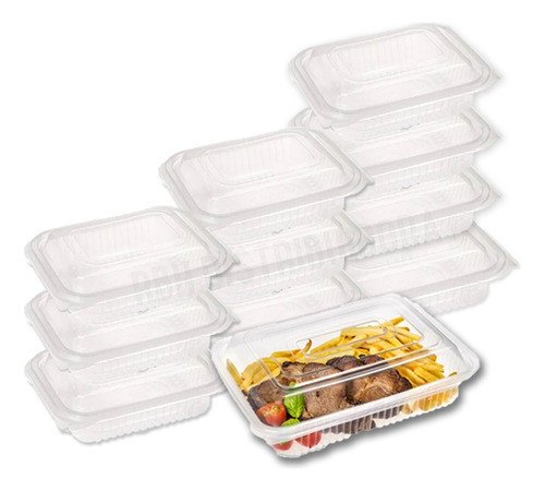Bandeja Descartable 105 Con Tapa Linea Premium X100u 0
