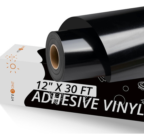 Rollo De Vinilo Negro Brillante 30m X 30cm Para Decoraciones 0