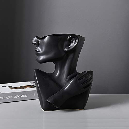 Katoonx Cerámica Estatua Griega Jarrón Con Cara Escultura De 0