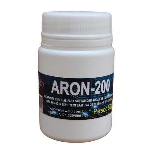 Fluxo Solda Prata Foscoper Aron-200 Pasta 50gr Refrigeração 0