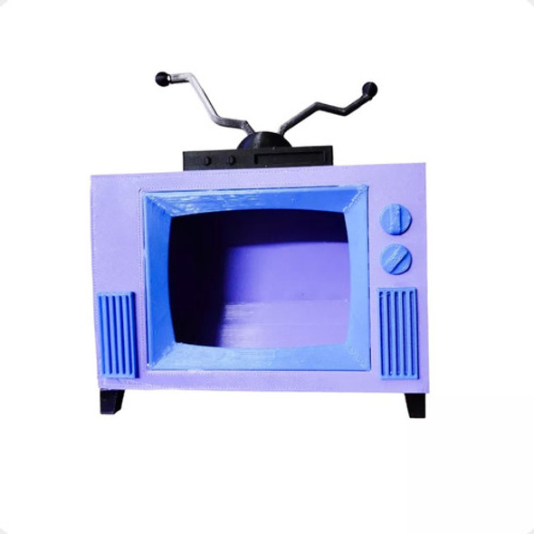 Porta Celular Tele Tv P/ Ver  Los Simpsons Impresión 3d 0