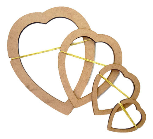 5un Molde Folha Arredondada Coração Macramê 0