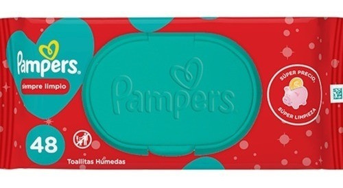 Toallitas Húmedas Pampers Siempre Limpio X3 Packs + 1 Regalo 0