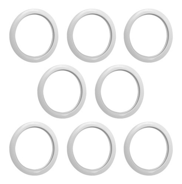 Kit Bandalines Blancos X8 Unidades Rodado 17,5 Traseras 0