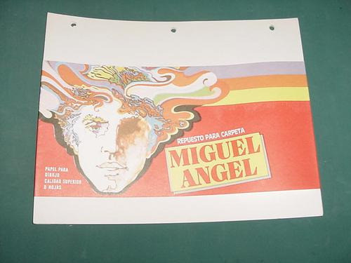 Antiguo Repuesto Escolar - Miguel Angel - Papel Dibujo 0