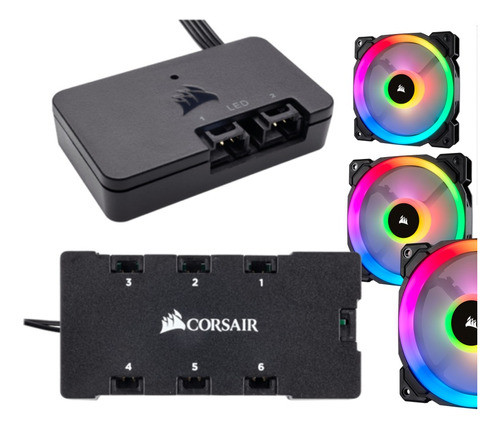 Corsair Lighting Node Pro + Hub / Controlador Rgb Das Ll120 0
