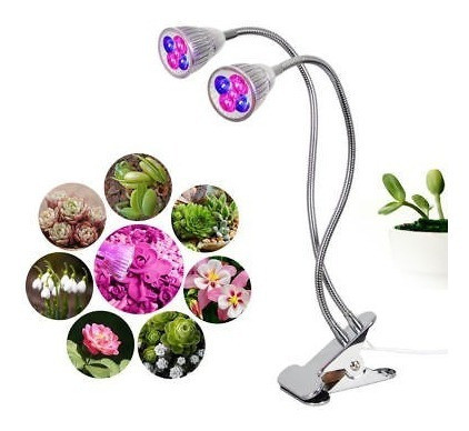 Led Grow Light Cabezas Duales Planta Lámpara Plantas De Inte 0