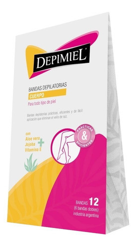 Bandas Depilatorias Depimiel Depilación Corporal  X 12u 0
