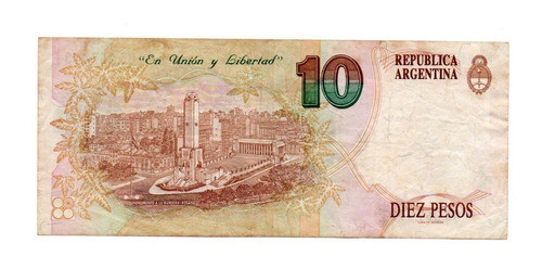 Billete Argentina 10 Pesos Convertibles 1er Dis Bottero 3048 1