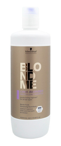Schwarzkopf Blondme Shampoo Silver Pelo Canas Rubios 1lt 6c 0