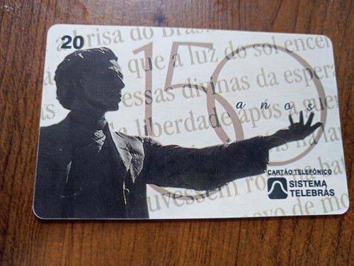 Cartao Telefone Sistema Telebras 150 Anos Nasci Castro Alves 0