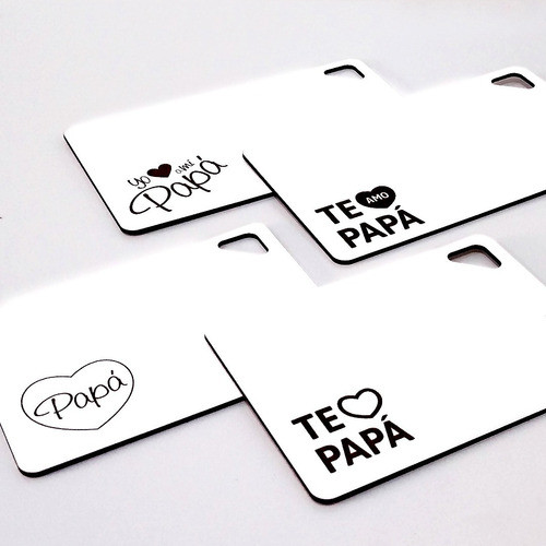 Tabla Picadas Fibroplus Blancas Dia Del Padre 15x20cm X10u 1