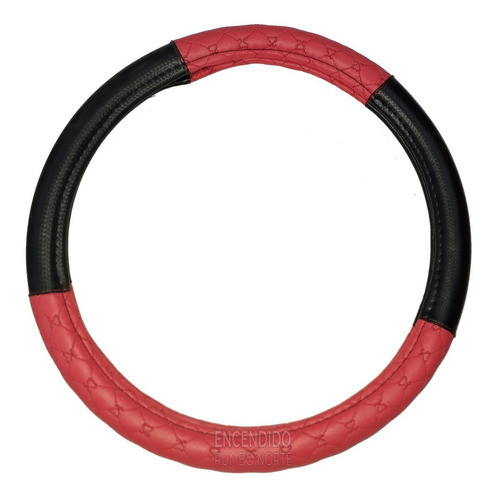 Funda Cubre Volante 38 37 Cm Combinado Simil Cuerina Auto 1